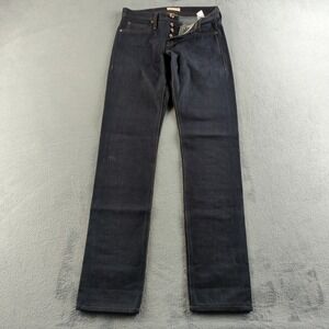 The Unbranded Brand UB101 Jeans Mens 31 (Fits 30x35) Blue Raw Selvedge LIKE NEW